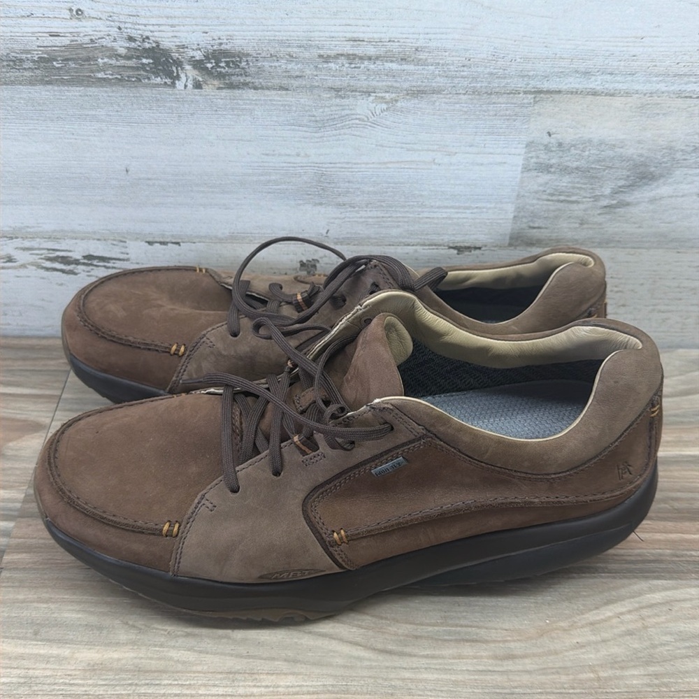 MBT Gore-Tex Shoes Mens Size 13 Brown Walking‎ Comfort Oxford Leather